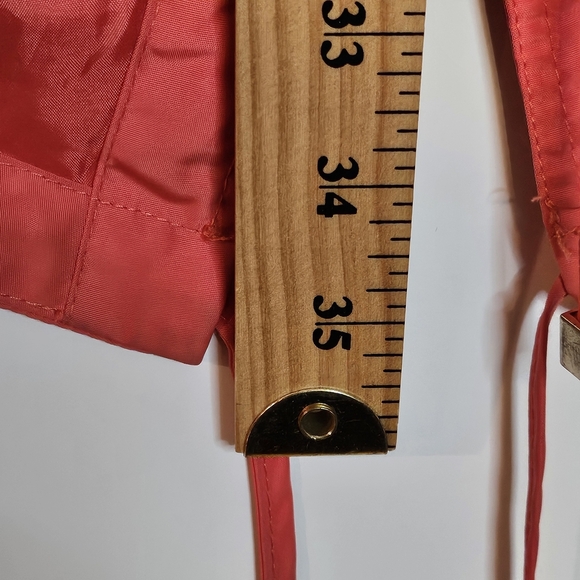 Michael Kors Coral Windbreaker Jacket Full Zip Gold Accents Wmns Extra Small - Picture 13 of 15